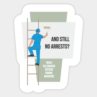 Three Billboards Outside Ebbing Missouri - Alternative Movie Poster Sticker